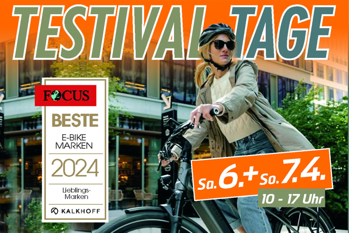 E-Bike Probefahrt bei Zweirad und Service Kracke in Asel.