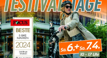 E-Bike Probefahrt bei Zweirad und Service Kracke in Asel.
