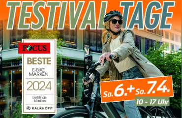 E-Bike Probefahrt bei Zweirad und Service Kracke in Asel.